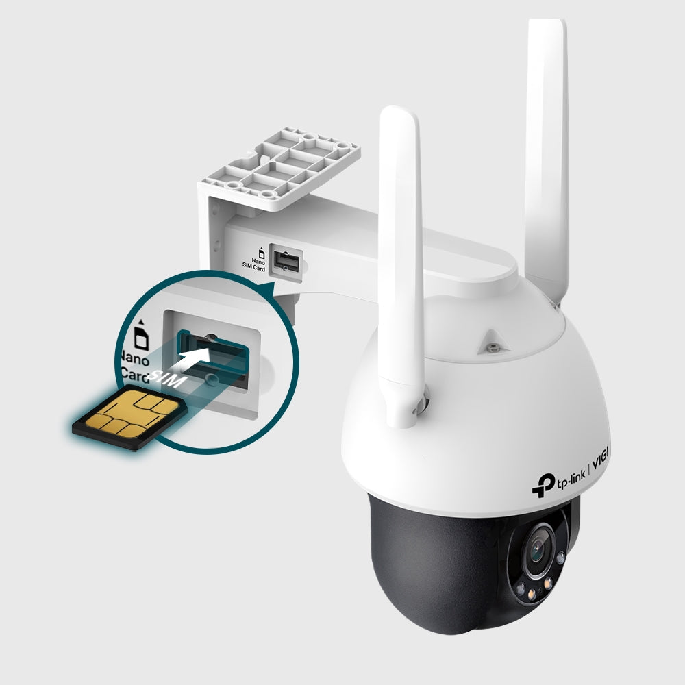 TP-Link VIGI C540-4G Outdoor 4MP Full-color Pan-Tilt Network Camera
